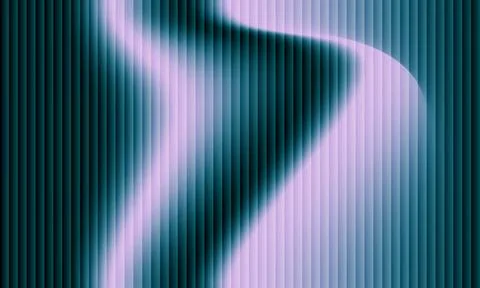 Abstract dark teal and soft purple background with vertical stripes and wav.. 스톡 일러스트