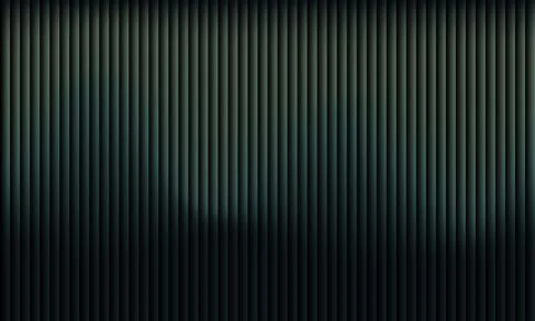 Abstract dark teal background with 3D fluted vertical texture and subtle wa.. 스톡 일러스트