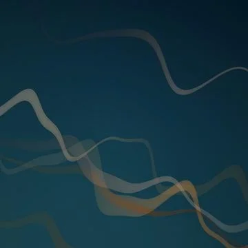 Abstract Dark Teal Background with Elegant Flowing Translucent Waves and Illustrazione stock