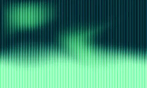 Abstract dark teal background with vertical lines and glowing neon green wa.. 스톡 일러스트