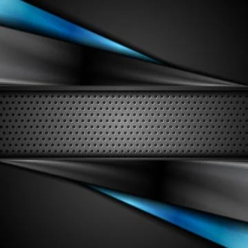 Abstract dark tech corporate vector background Illustrazione stock