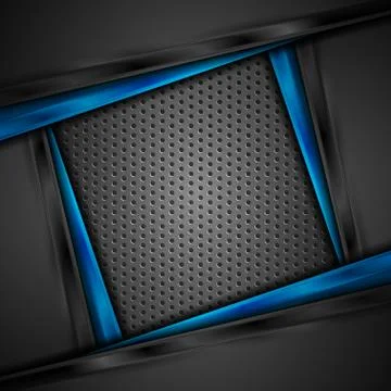 Abstract dark tech corporate vector background Illustrazione stock