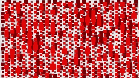 Abstract dark tech motion background with red glossy mosaic squares pattern with Stock Footage 224530326