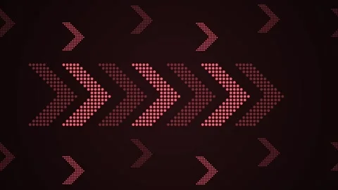 Abstract dark technology background with dotted chevron arrows pointing rig.. Stock Footage 335099382