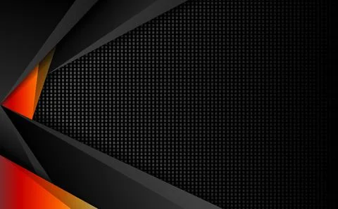 Abstract dark technology gaming banner background template Stock Illustration