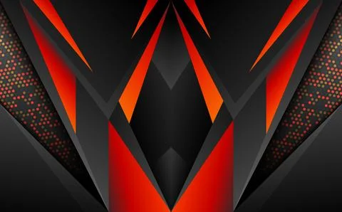 Abstract dark technology gaming banner background Stock Illustration