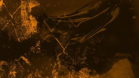 Abstract dark textured background featuring dramatic golden streaks, distressed 스톡 일러스트