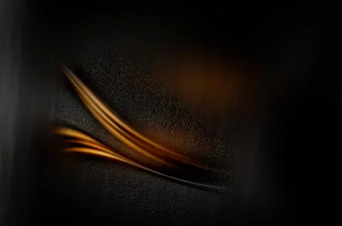 Abstract Dark Textured Background With Golden Light Streaks and Motion Blur.. Illustrazione stock
