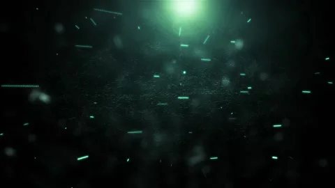 Abstract Dark Textured Background with Upper Mint Green Spotlight Video stock 341465427