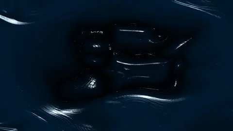 Abstract Dark Textured Surfaces with Shimmering Highlights and Deep Shadows Stock Footage 341781414