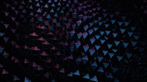 Abstract Dark Triangular Geometric Pattern Stock Footage 304848834