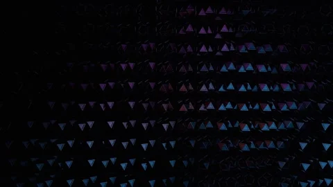 Abstract Dark Triangular Pattern: Digital Art Stock Footage 305245739