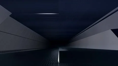 Abstract Dark Tunnel Stock Footage 242411968