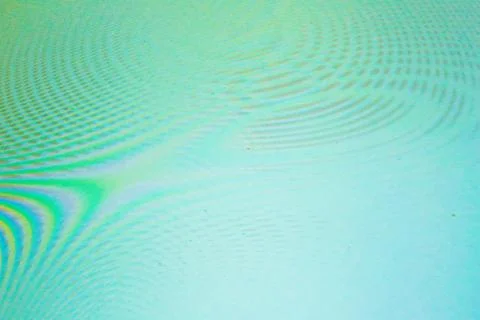 An abstract dark turquoise blue background with waves, interference, moire Stock Illustration