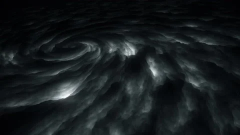 Abstract Dark Twisting Tornado Storm Cloud Formation Loop Stock Footage