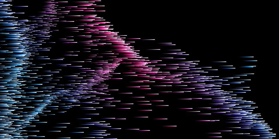 Abstract dark vector background featuring scattered diagonal lines in vibra.. Stockillustratie