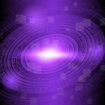 Abstract dark violet technology background Stock-Illustration