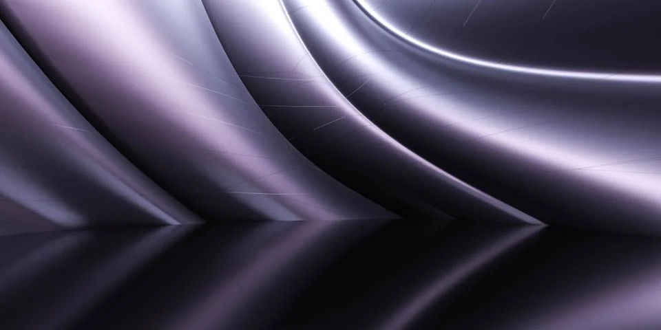 Abstract dark wall with reflections background 3d render illustration modern Stock Illustration