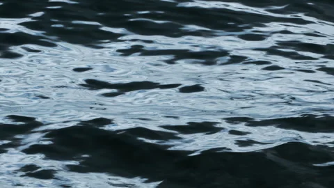 Abstract Dark Water Ripples and Reflections Texture Stock Footage 337080329