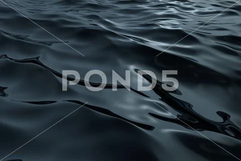Abstract Dark Water Surface Stock Illustration
