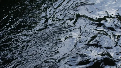 Abstract Dark Water Surface with Light Reflections Stock Footage 318959183