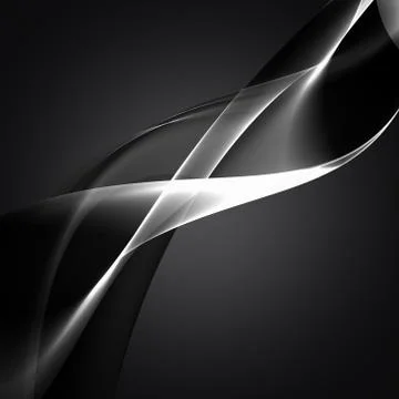 Abstract dark wave background Stock Illustration