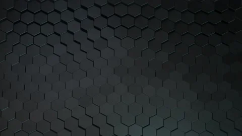 Abstract dark wave hexagonal background Stock Footage 132907398