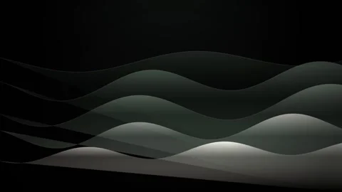 Abstract dark wave motion background featuring elegant glowing translucent .. Vídeo Stock 344996367