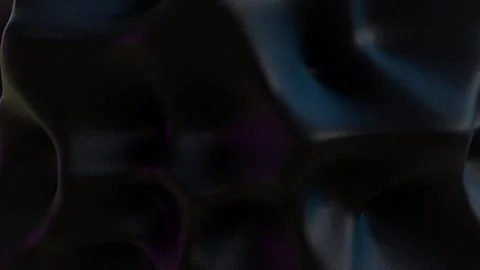 Abstract Dark Waves with Subtle Purple Hues and Fluid Texture in Shadowy Ligh Stock Footage 341781424