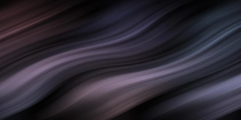 Abstract dark wavy background with metallic purple and blue gradients 스톡 일러스트