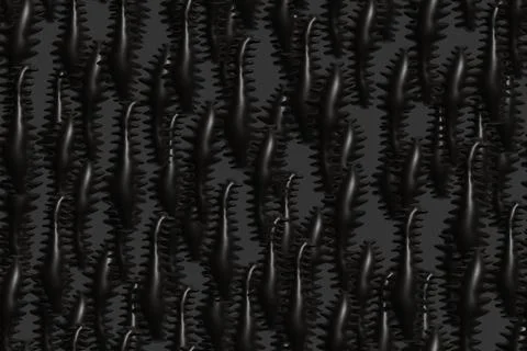 Abstract Dark Worm Seamless Pattern 3D Illustration Background 스톡 일러스트