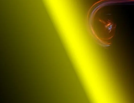 Abstract Dark Yellow Gradient Background With Colorful Flare Light Leaks Stock Illustration