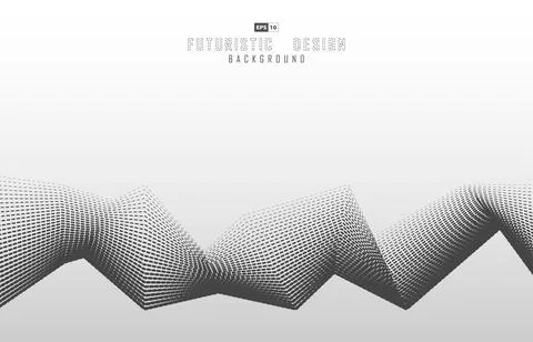 Abstract dash line pattern design of tech design template. Stock Illustration