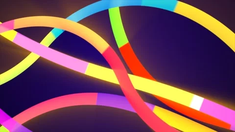 Abstract dashed 2D lines, a modern background of colorful stylish lines. Stock Footage 276319263