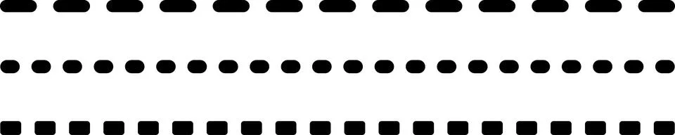 Abstract dashed border divider set vector illustration Stockillustratie