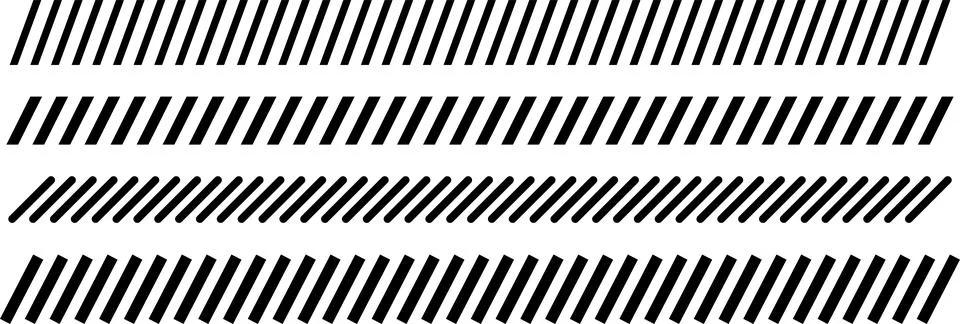 Abstract dashed border divider set vector illustration Stockillustratie