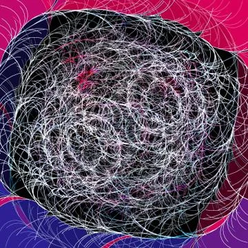 Abstract of a dashed fantastic pattern 스톡 일러스트