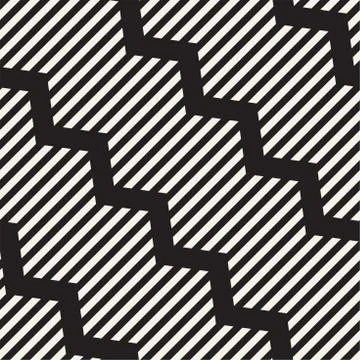 Abstract dashed line background. Seamless geometric simple pattern. Stock Illustration