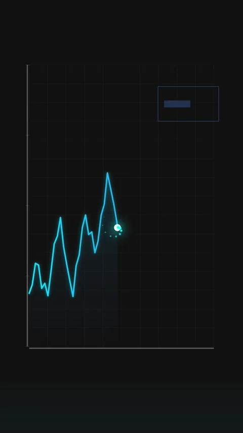Abstract Data Analysis Graph Visualization Showing Digital Growth and Techn.. Stock Footage 344931037