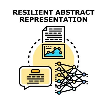 Abstract data analysis processing information network concept Stockillustratie