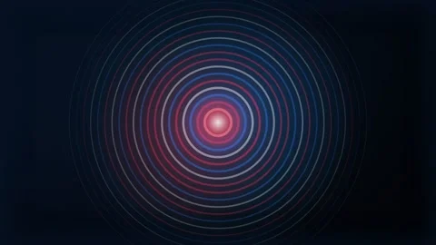 Abstract Data Analytics Concentric Circles Stock Footage 340596319