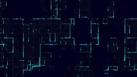 Abstract data and technology background, blue digital and high-tech concept. 스톡 동영상 281196577