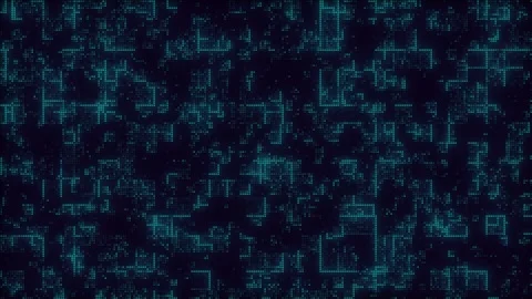 Abstract data and technology background, blue digital and high-tech concept. Vídeos de archivo 281640611