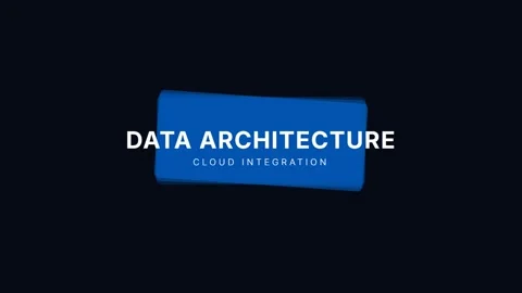 Abstract Data Architecture and Cloud Integration Concept for Technology Bus.. Stock Footage 336805741