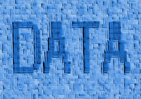 Abstract data background Stock Illustration