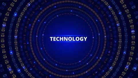 Abstract data background. Security technology. Big geometric wave. Cyber Stock Illustration