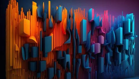 Abstract data background. UI UX Design Stock Illustration