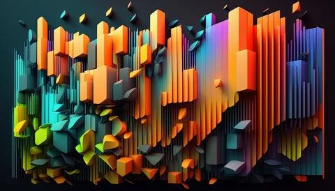 Abstract data background. UI UX Design Stock Illustration