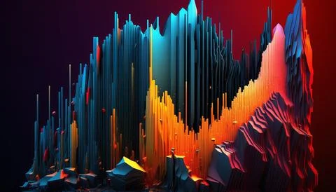 Abstract data background. UI UX Design Stock Illustration