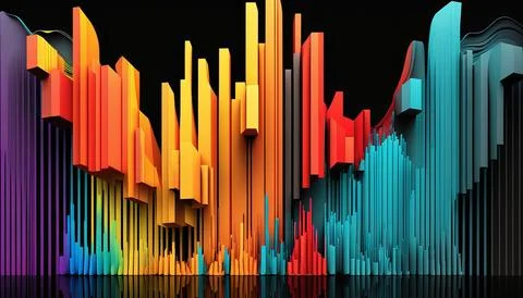 Abstract data background. UI UX Design Stock Illustration